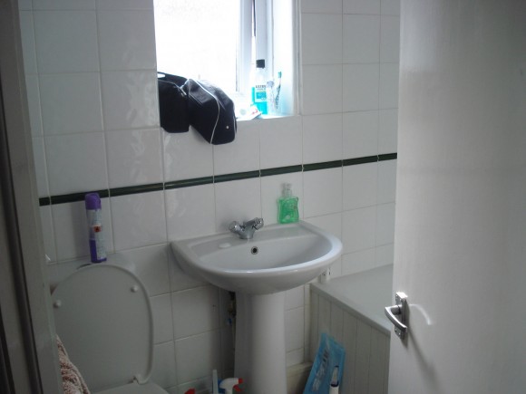 Bathroom (shower and bath behind door)