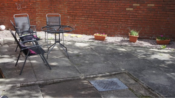 Rear patio