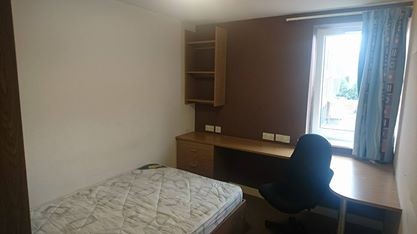 Double Bed and study area