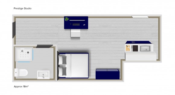 Mansion Place - Prestige Studio - Floorplan