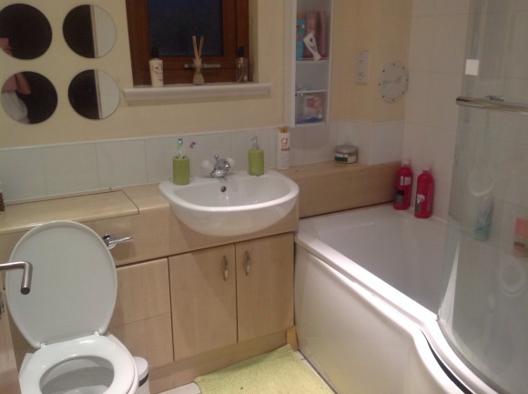 The bathroom that is shared with one other flatmate 