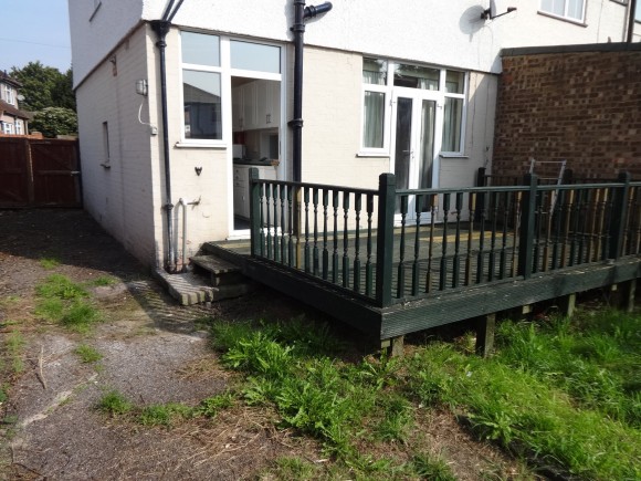 rear of property