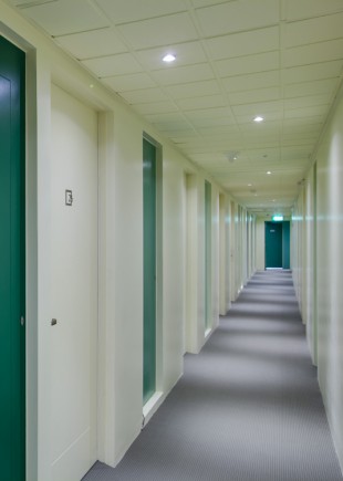 Corridor to studios