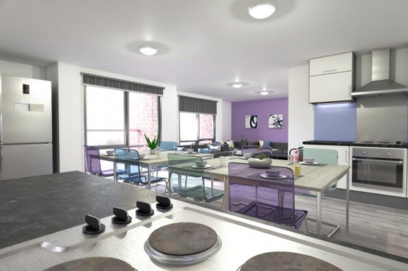 Communal Kitchen, Dining and Living Area
