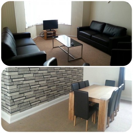 Blackpool Student Accommodation - Living / Dining room