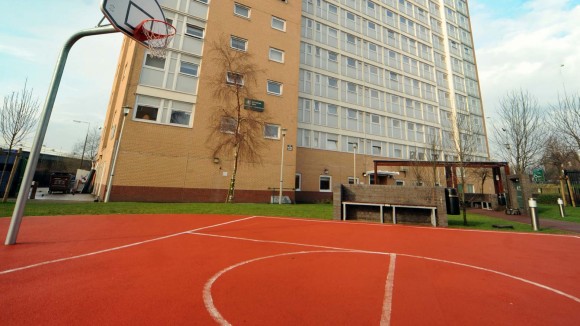 John Lester and Eddie Colman Basketball Court