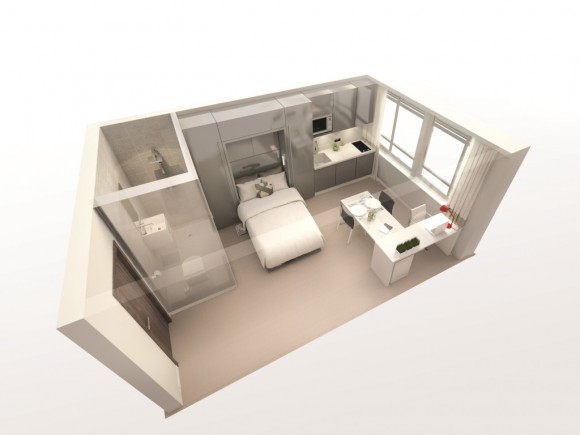 Luxury studio layout at Colston Avenue