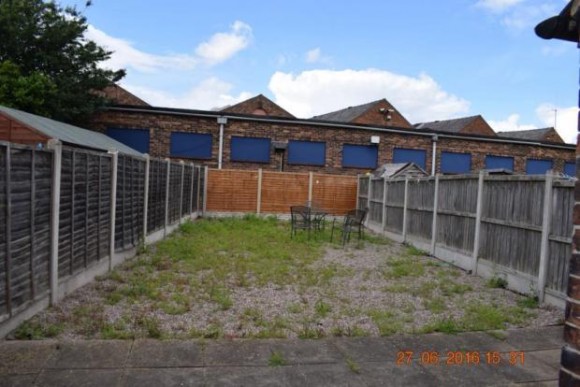 Rear courtyard