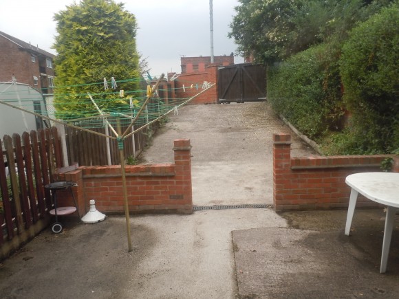 Rear parking & yard