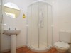 Bathroom provided with shower providing hot water 24/7 by combination boiler and plenty of storage for everyones products!