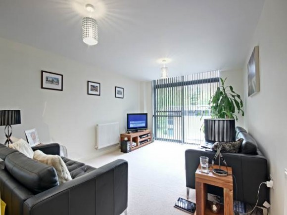Open plan lounge and kitchen